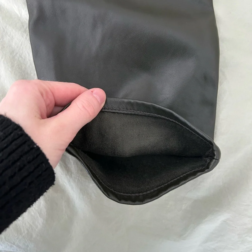 GAP Dark Olive Leather Pants